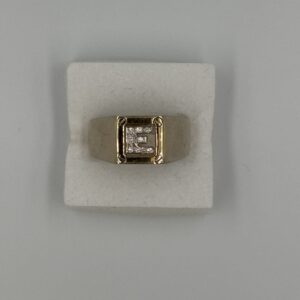 The Diamond Initial Ring: Made for You.