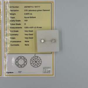 Elevate your look with the breathtaking Lightbox sparkle of these lab grown diamond stud earrings. This calibrated, matched pair features a total weight of 1 carat, with each diamond carefully selected for its exceptional fire and brilliance. The unique Lightbox design ensures maximum light reflection, making these earrings an everyday statement piece that catches the eye from every angle. Perfect for any occasion, these stunning studs offer all the beauty and quality of a natural diamond at an accessible lab grown diamond price.